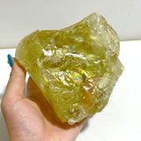 2 Pieces Large Citrine Raw Stone Specimen With Beautiful Rainbow #11