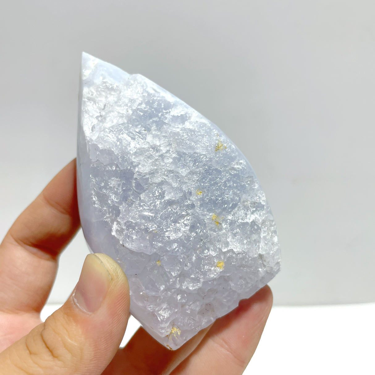 21 Pieces Blue Chalcedony Arrow Head Shape