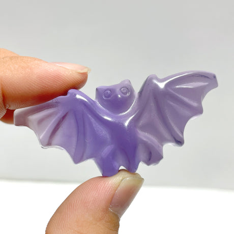 Purple Fluorite Bat Carving Wholesale