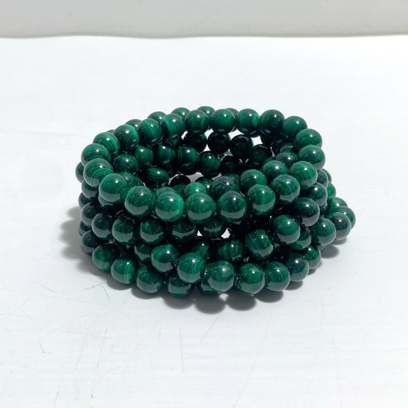 9MM Malachite Bracelet Wholesale - Wholesale Crystals