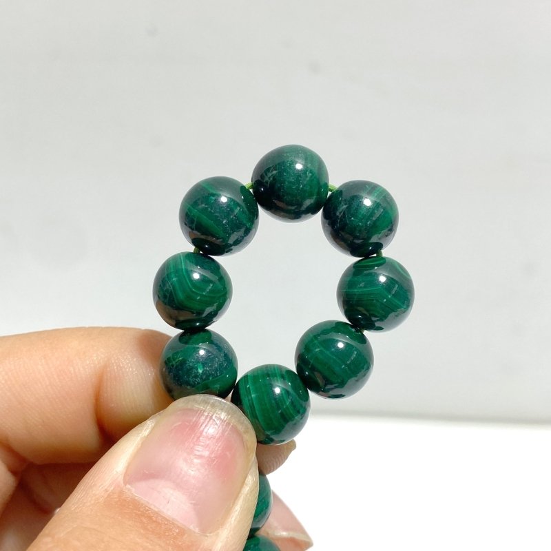 9MM Malachite Bracelet Wholesale - Wholesale Crystals
