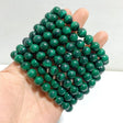 9MM Malachite Bracelet Wholesale - Wholesale Crystals