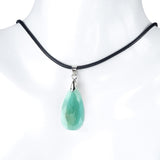 KS1691 - Cut Faceted Diamond Shape Crystal Pendant