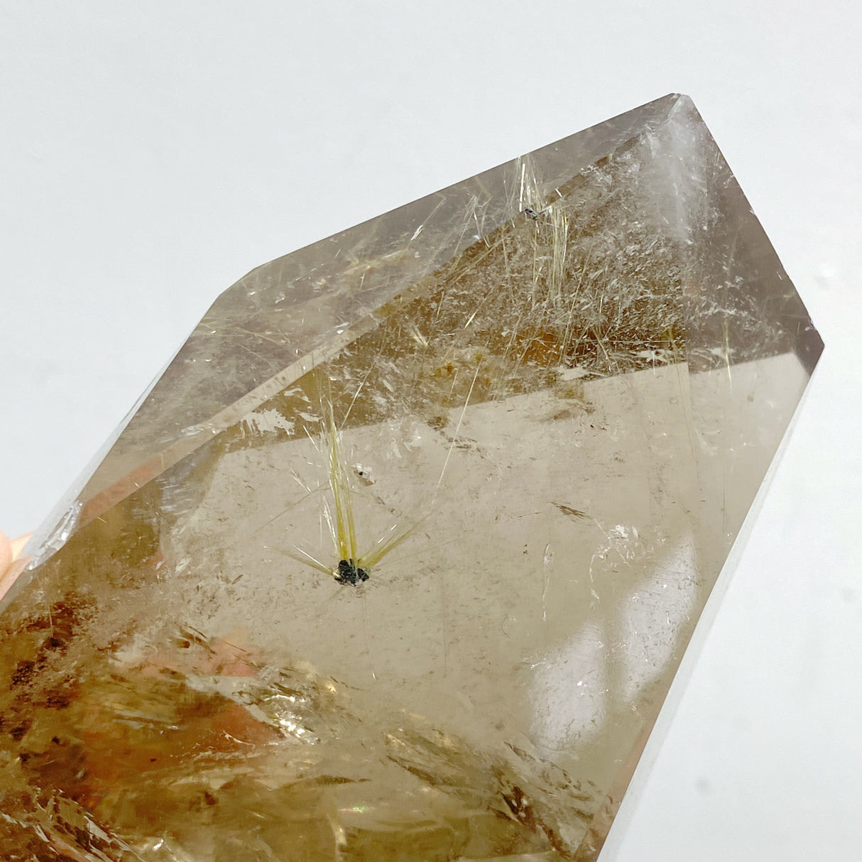 2 Pieces Rutile Quartz Crystal Free Form With Stand