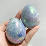 37 Pieces Aura Blue Calcite Eggs