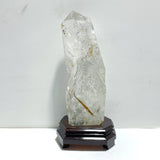 Unique Clear Quartz Enhydro Quartz Point With Rainbow For Collection