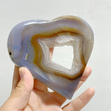 10 Pieces Geode Druzy Agate Heart
