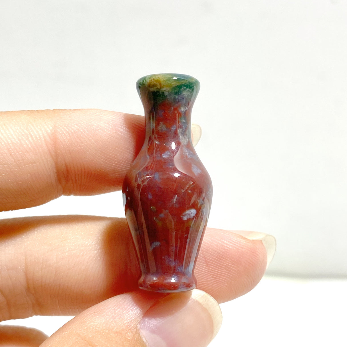 2 Types Vase Carving Wholesale Ocean Jasper Rhodonite