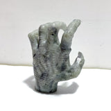 Labradorite Witchcore Demon Hand Carving