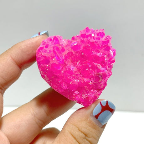 Aura Quartz Cluster Heart Wholesale - Wholesale Crystals