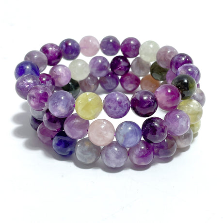3 Pieces 10mm Colorful Spark Mica Mixed Color Bracelet