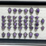 43 Pieces Charoite Different Styles Ring #5