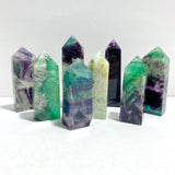 8 Pieces Feather Fluorite Four-sided Points
