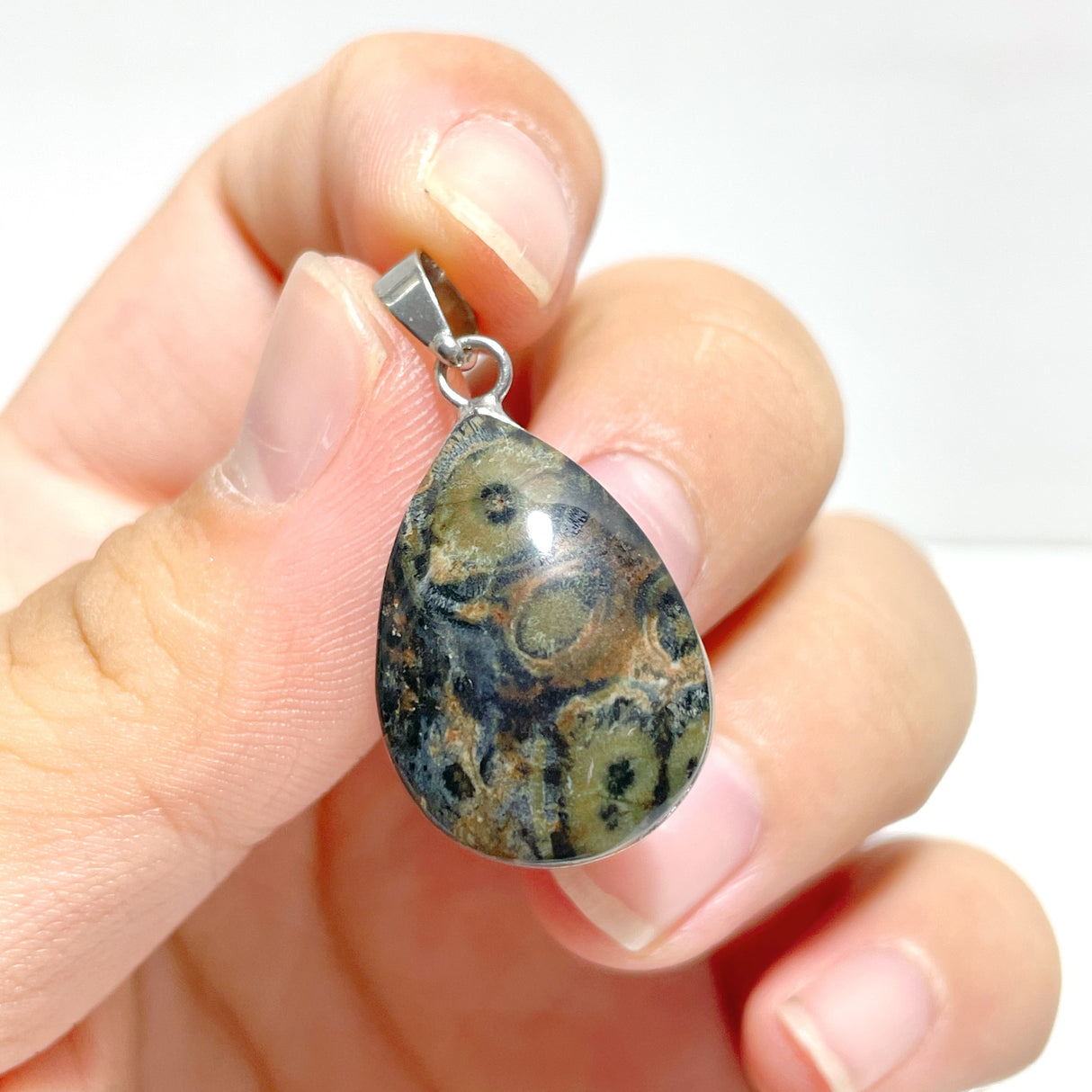 42 Pieces 8th Vein Ocean Japser Pendants