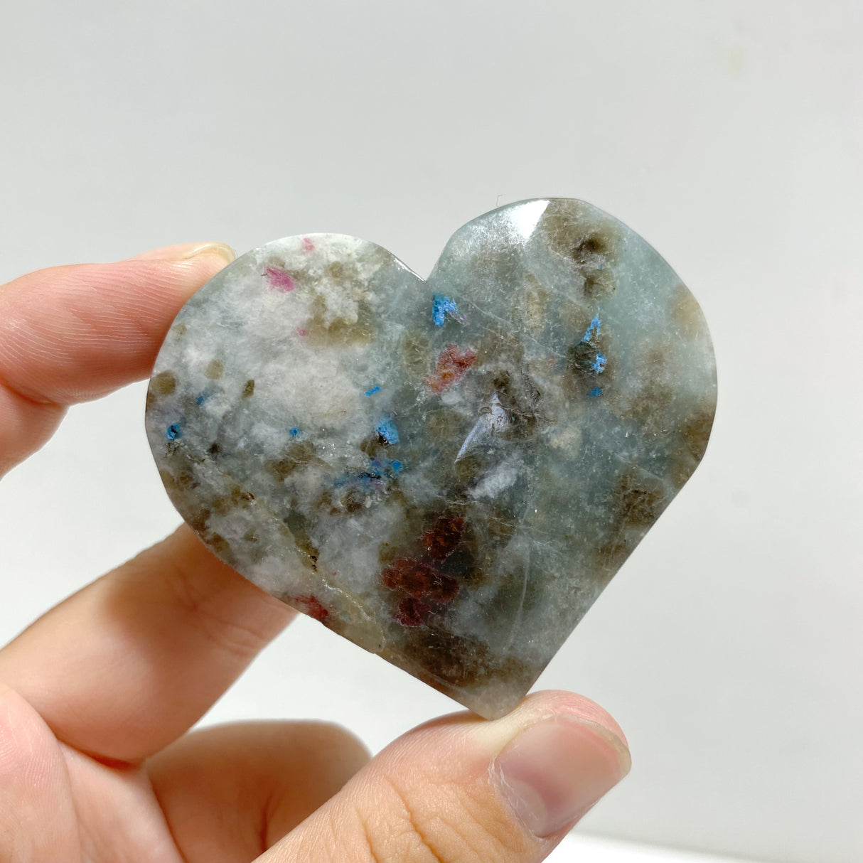 Pink & Blue Tourmaline Heart Wholesale