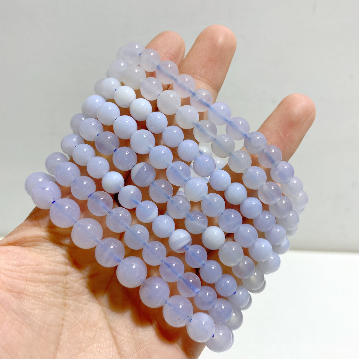 23 Pieces Blue Chalcedony Bracelets