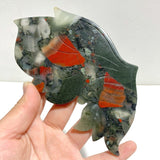 Beautiful Africa Blood Stone Butterfly Wing Carving With Stand - Wholesale Crystals