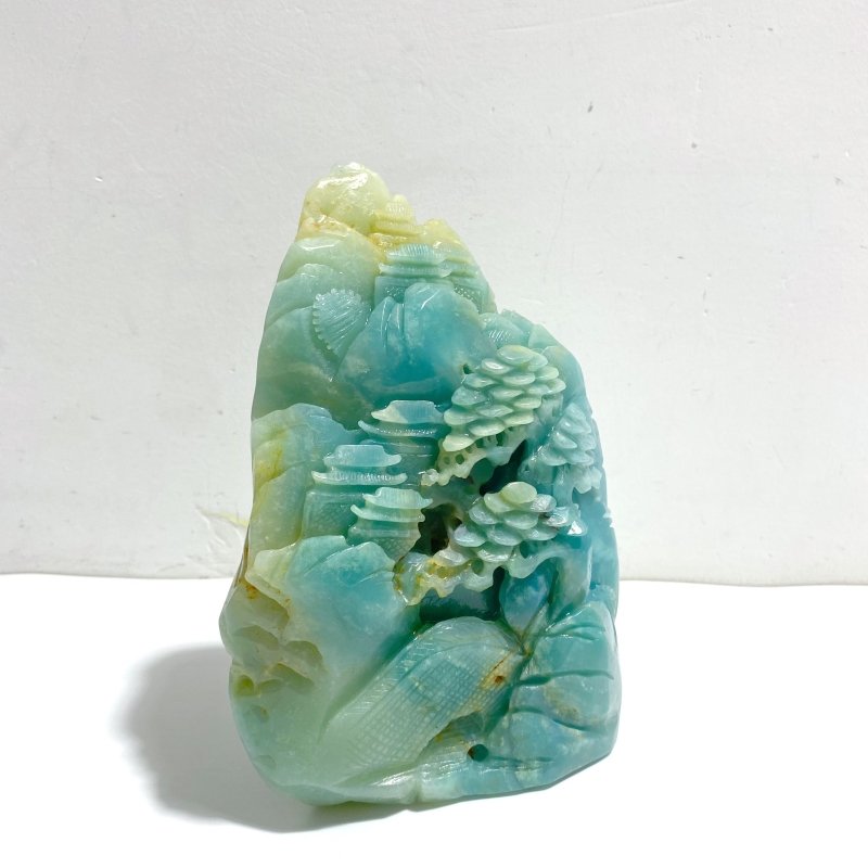 Beautiful Caribbean Calcite Landscape Pavilion Carving 2 - Wholesale Crystals