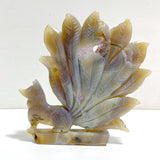 Beautiful Geode Druzy Agate Nine - tailed Fox Carving 4 - Wholesale Crystals