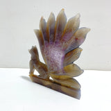 Beautiful Geode Druzy Agate Nine - tailed Fox Carving 6 - Wholesale Crystals