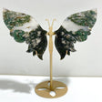 Beautiful Moss Agate Butterfly Wing With Stand -Wholesale Crystals