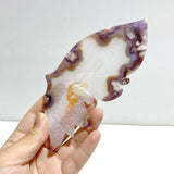Beautiful Sakura Flower Agate Butterfly Wing Carving With Stand - Wholesale Crystals
