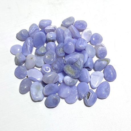 Blue Lace Agate Chips Small Tumbled Wholesale - Wholesale Crystals
