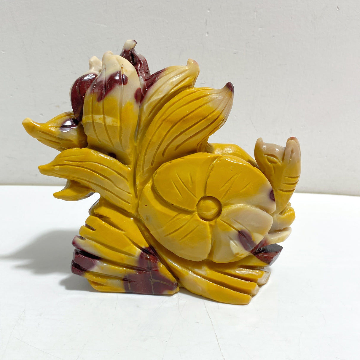 Unique Mookaite Nine-tailed Fox Carving #8