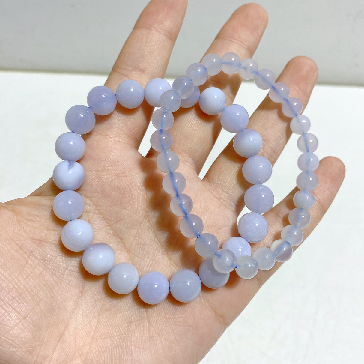 23 Pieces Blue Chalcedony Bracelets