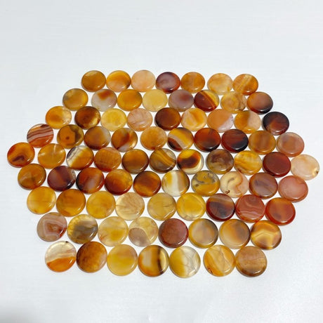 Carnelian Round Flat Cabochon Wholesale -Wholesale Crystals