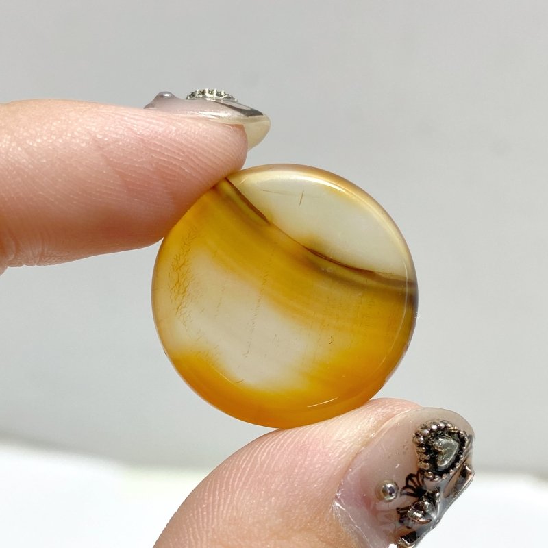 Carnelian Round Flat Cabochon Wholesale -Wholesale Crystals