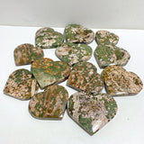 12 Pieces Large Rainforest Jasper Heart #2