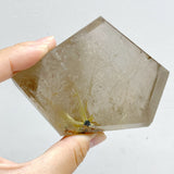 4 Pieces Golden Rutile Quartz Free Form With Stand
