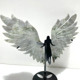Labradorite Angel Wing Carving With Stand
