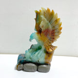 Unique Caribbean Calcite Eagle Carving
