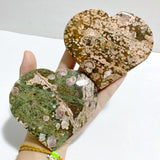 12 Pieces Large Rainforest Jasper Heart #2