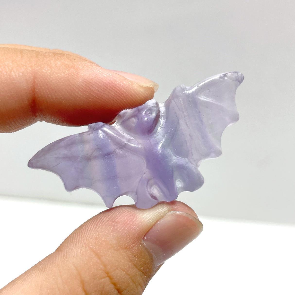 Purple Fluorite Bat Carving Wholesale