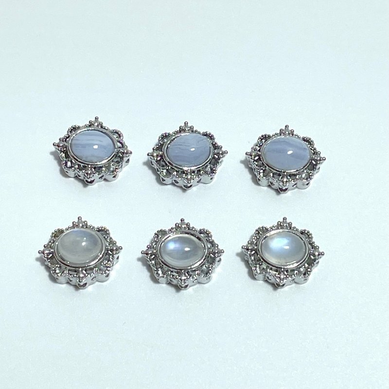 DIY Accessories Moonstone Blue Lace Agate Wholesale - Wholesale Crystals