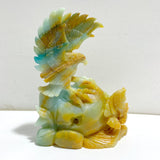 Unique Caribbean Calcite Eagle Carving
