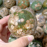 56 Pieces Rainforest Jasper Spheres (Sea Freight Only)