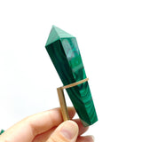 8 Pieces Malachite Magic Scepter Wand Points With Stand