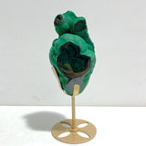 Unique Malachite Raw Bottom With Stand