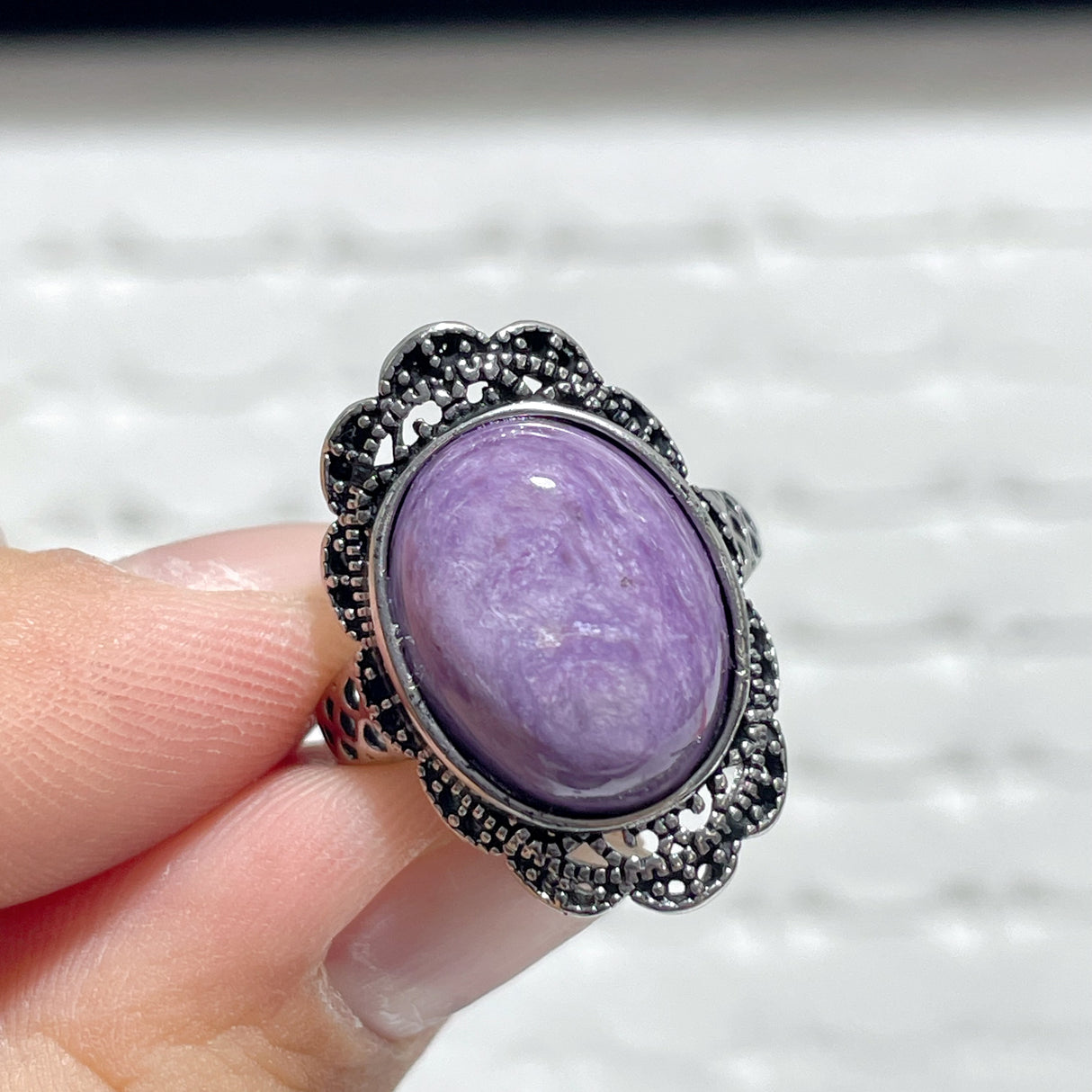 43 Pieces Charoite Different Styles Ring #5