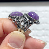 43 Pieces Charoite Different Styles Ring #5