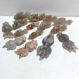 15 Pieces Sakura Flower Agate Beautiful Goldfish Carving