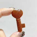 13 Types Heart Key Shape Wholesale Green Aventurine Tiger Eye Howlite