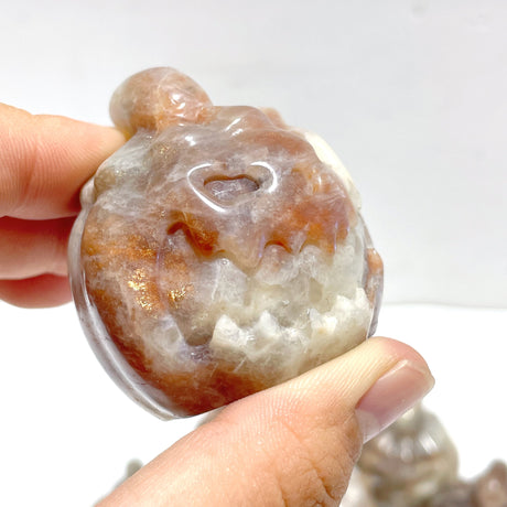 10 Pieces Sunstone Mixed Moonstone Halloween Pumpkin Face