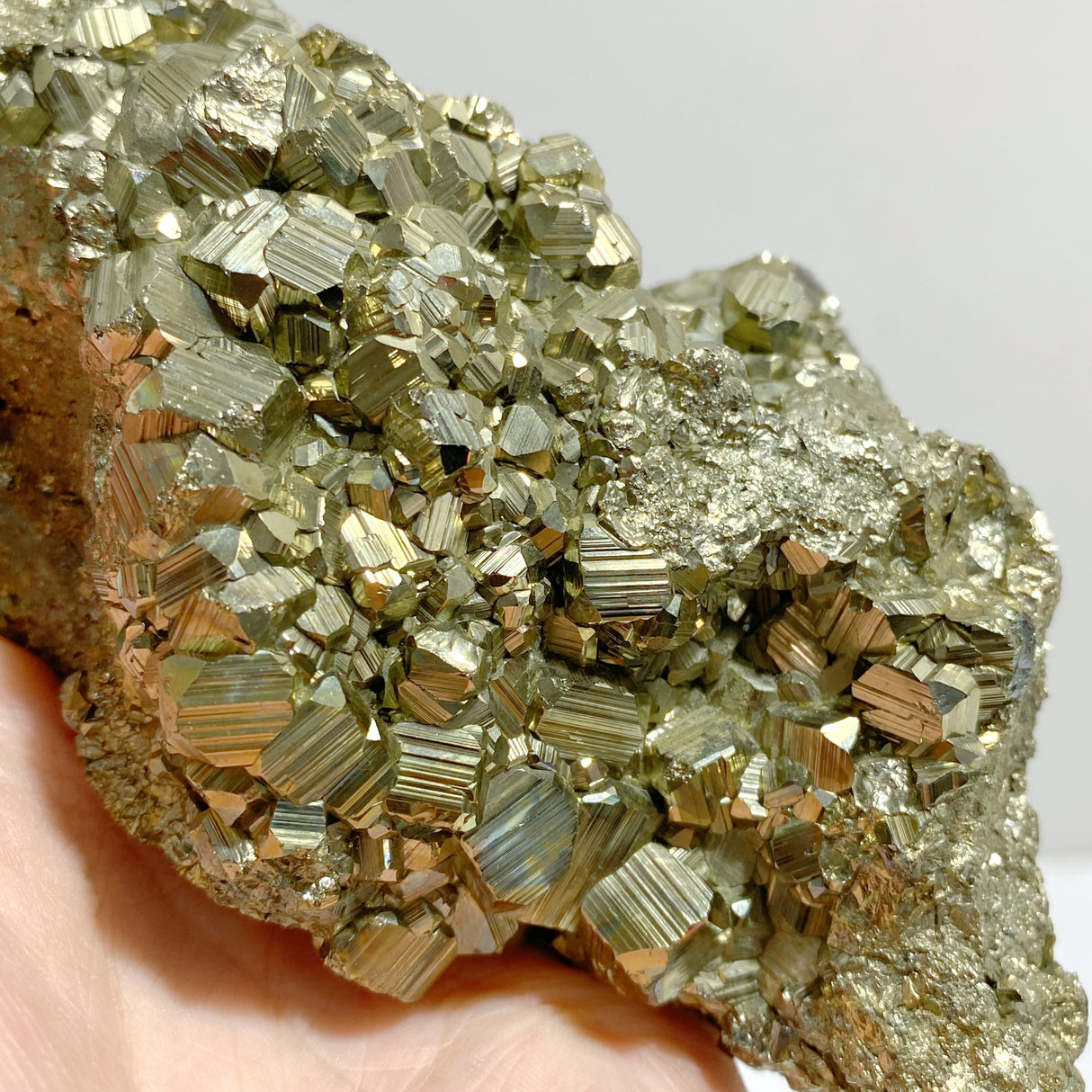 Natural Pyrite Mineral Specimen With Stand #A5