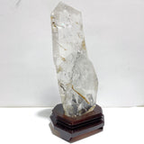 Unique Clear Quartz Enhydro Quartz Point With Rainbow For Collection