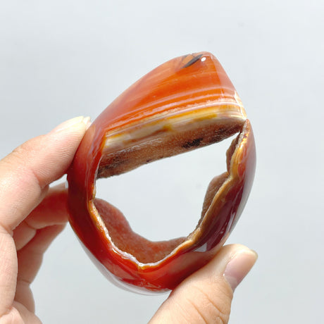 25 Pieces Beautiful Geode Druzy Carnelian